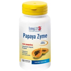Longlife Papaya Zyme 120 Tavolette - Integratore Digestivo