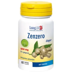 Longlife Zenzero 60 Capsule - Integratore Anti Nausea