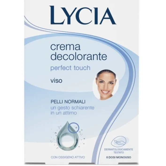 Lycia Perfect Touch Crema Decolorante Viso 8 Bustine Monouso