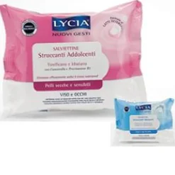 Lycia Salviette Struccanti Purificanti per Pelli Sensibili 20 Pezzi