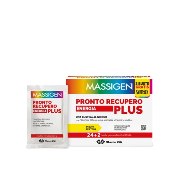 Massigen Pronto Recupero Energia Plus 24 Bustine - Integratore Alimentare