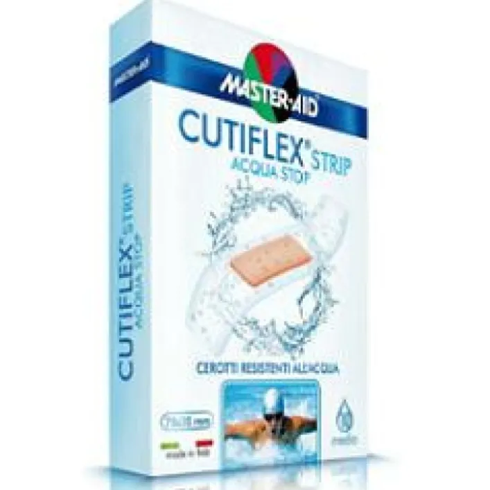 Master-Aid Cutiflex Strip Cerotto 20 Micron Trasparente Impermeabile Medio 10 pezzi