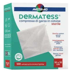 Master-Aid Dermatess Garza Idrofila 18 x 40 cm 12 Pezzi