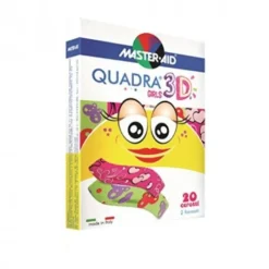 Master-Aid Quadra Cerotto 3D Girls 20 Pezzi Assortiti