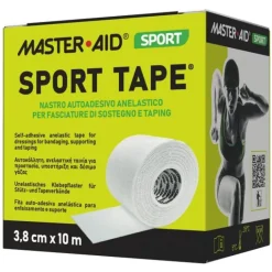 Master-Aid Sport Tape Nastro Autoadesivo per Bendaggio di Sostegno cm 3,8 x 10 metri 1 Bobina di Nastro