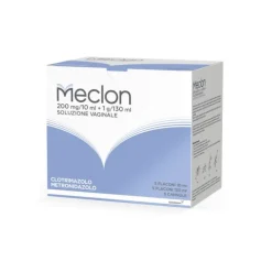 Meclon Soluzione Vaginale 200 mg/10 ml + 1g/130 ml 5 Flaconi