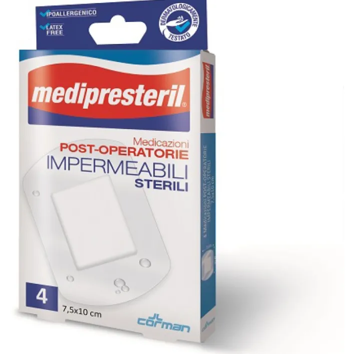 Medipresteril Medicazione Post-Operatoria Impermeabile 7,5x 5 cm 5 pezzi