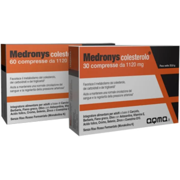 Medronys Colesterolo 30 Compresse - Integratore per il Colesterolo