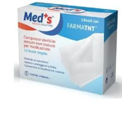 Med's Compresse di Garza 12/8 Sterile in TNT 36 x 40 cm 12 pezzi