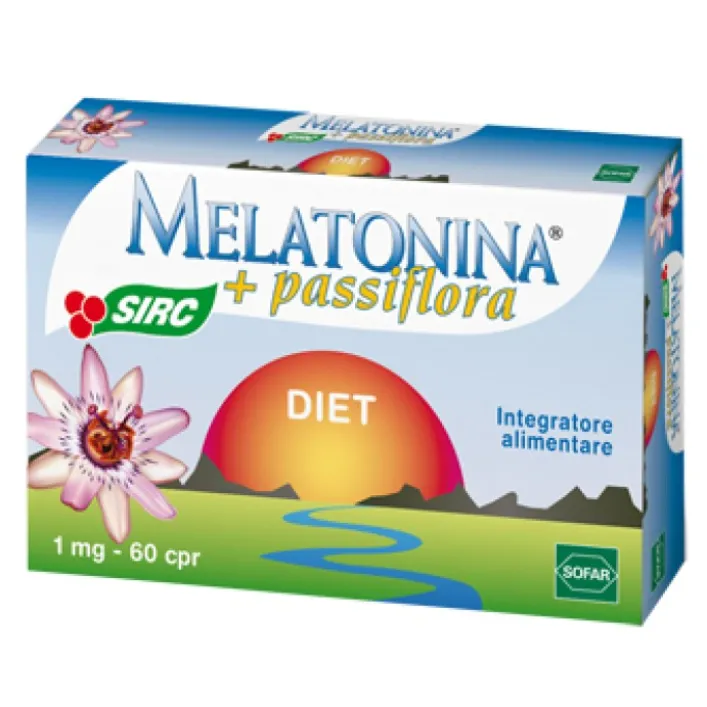 Melatonina Diet + Passiflora 60 Compresse - Integratore Sonno