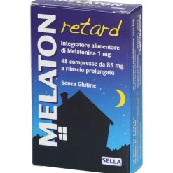 Melaton Retard 1 mg Sella 48 compresse - Integratore Sonno e Rilassamento