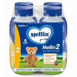 Mellin 2 Latte Liquido 4 x 500 ml