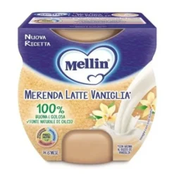 Mellin Merenda Latte e Vaniglia 2 x 100 grammi