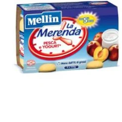Mellin Merenda Yogurt e Pesca 2 x 120 grammi