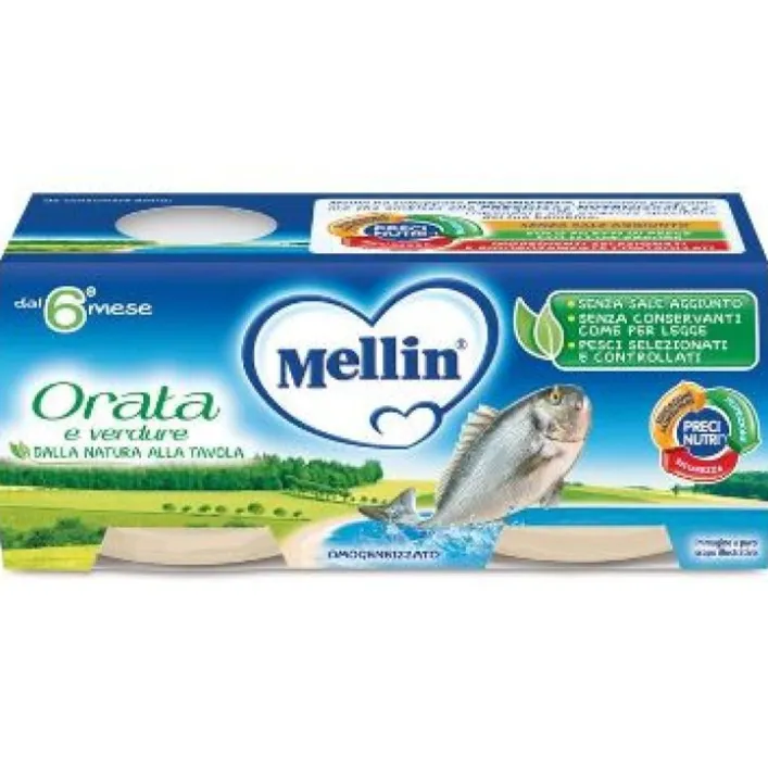 Mellin Omogeneizzato Orata 4 x 80 grammi
