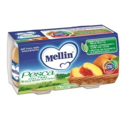 Mellin Omogeneizzato Pesca e Mela 2 x 100 grammi