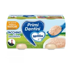 Mellin Omogeneizzato Primi Dentini Tacchino 2 x 80 grammi