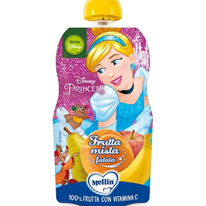 Mellin Pouch Disney Principessa Frutta Mista 110 grammi