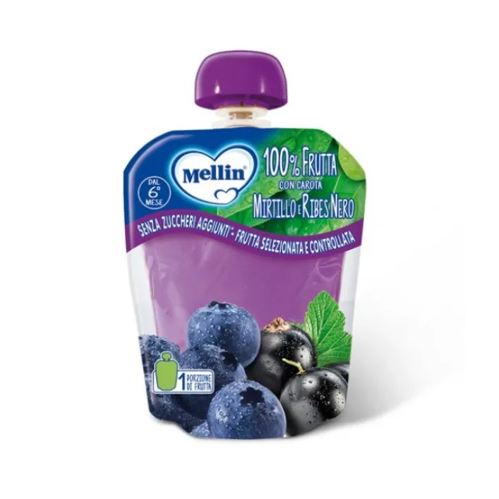 Mellin Pouch Mirtillo Ribes 90 grammi