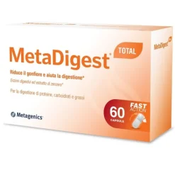 MetaDigest Total 60 Capsule - Integratore Digestione Proteine