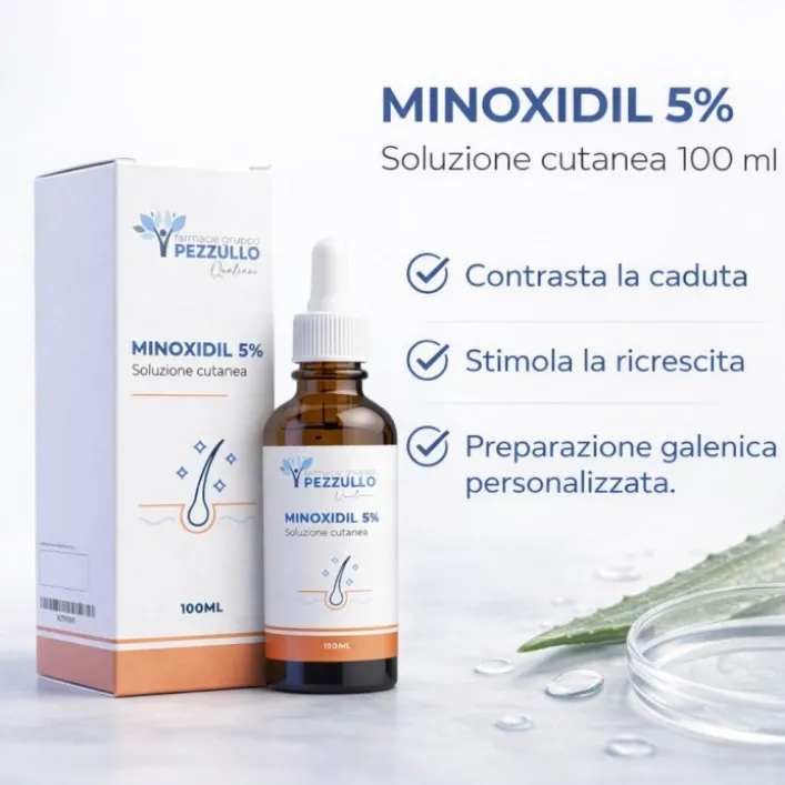 Minoxidil 5% Galenico 100 ml - Lozione Anticaduta