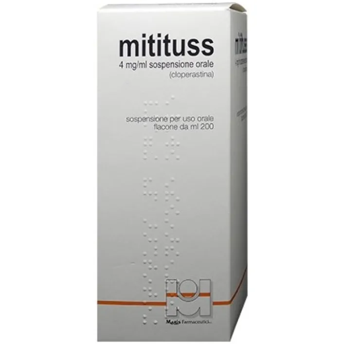 Mitituss Sospensione Orale 4 mg/ ml Sedativo Tosse 200 ml