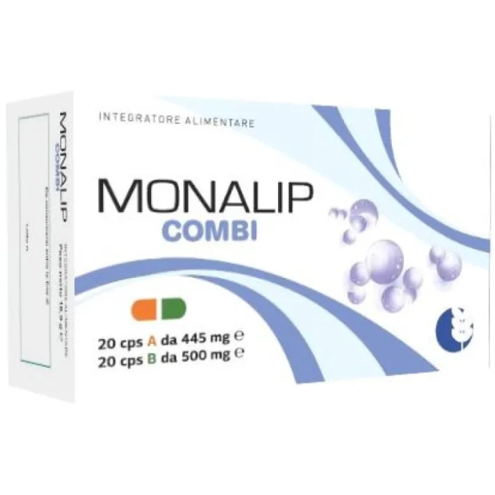Monalip Combi 20+20 Capsule - Integratore per il Colesterolo