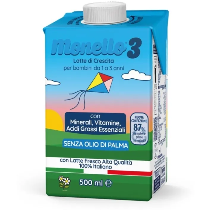 Monello 3 Latte Liquido 1/3 Anni 500 ml