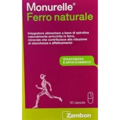 Monurelle Ferro Naturale 30 Capsule - Integratore Stanchezza e Affaticamento