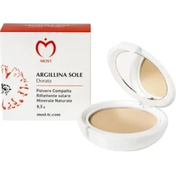 Most Argillina Sole Polvere Compatta Cosmetica Colore Dorato 8,5 grammi