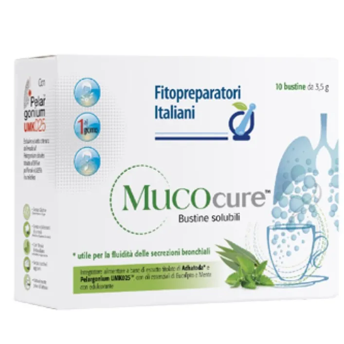 Mucocure 10 Bustine - Integratore Vie Respiratorie