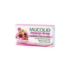 Mucolid Bronc Immuno Arancia 24 caramelle