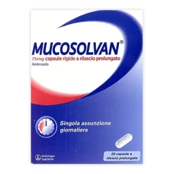 Mucosolvan 75 mg Ambroxolo Mucolitico 20 Capsule a Rilascio Prolungato