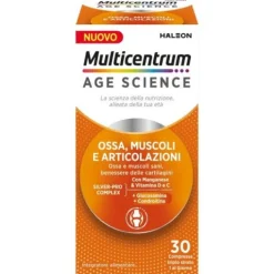 Multicentrum Age Ossa Muscoli Articolazioni 30 compresse - Integratore Alimentare