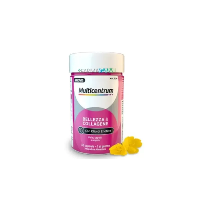 Multicentrum Bellezza e Collagene 30 compresse - Integratore Pelle Capelli e Unghie