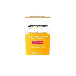 Multicentrum Cuore Mente Vista Boost Omega 3 120 mini perle - Integratore Epa e DHA