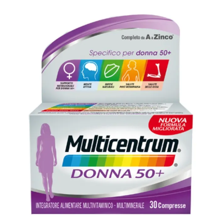 Multicentrum Donna 50+ 60 Compresse - Integratore Multivitaminico
