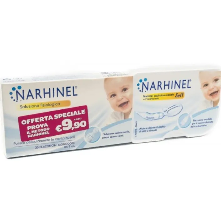 Narhinel Aspiratore Nasale + Soluzione Fisiologica