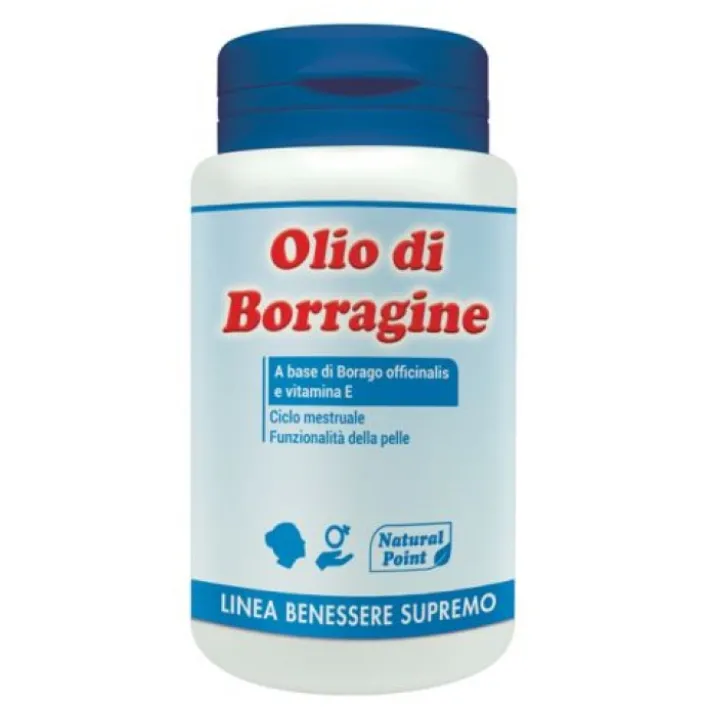 Natural Point Olio Borragine 100 Perle - Integratore Dolori Ciclo Mestruale