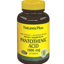 Nature's Plus Acido Pantotenico 60 Tavolette - Integratore Alimentare