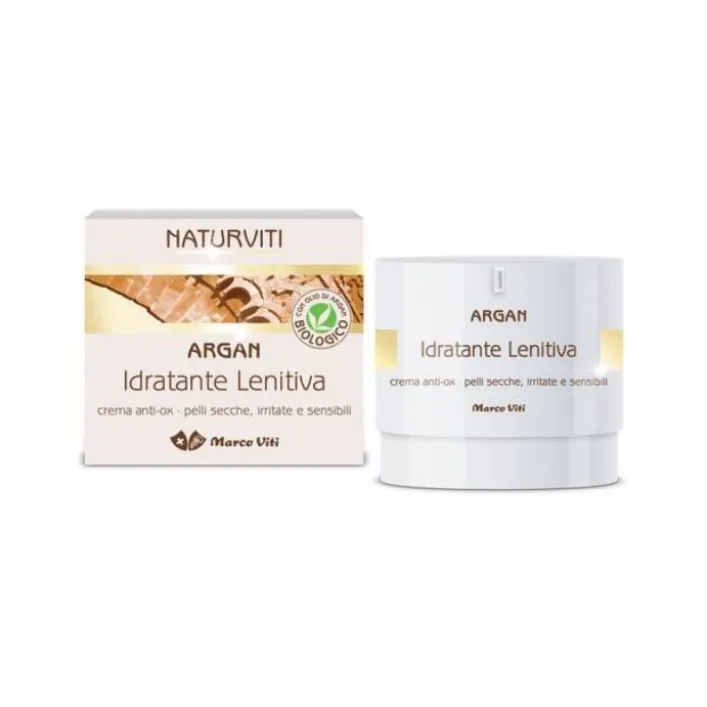 NaturViti Argan Crema Viso Idratante e Lenitiva 50 ml
