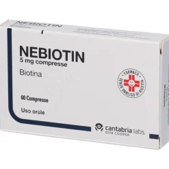 Nebiotin 5 mg Biotina 60 compresse