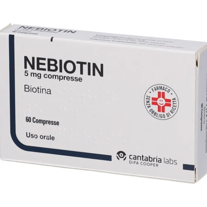 Nebiotin 5 mg Biotina 60 compresse