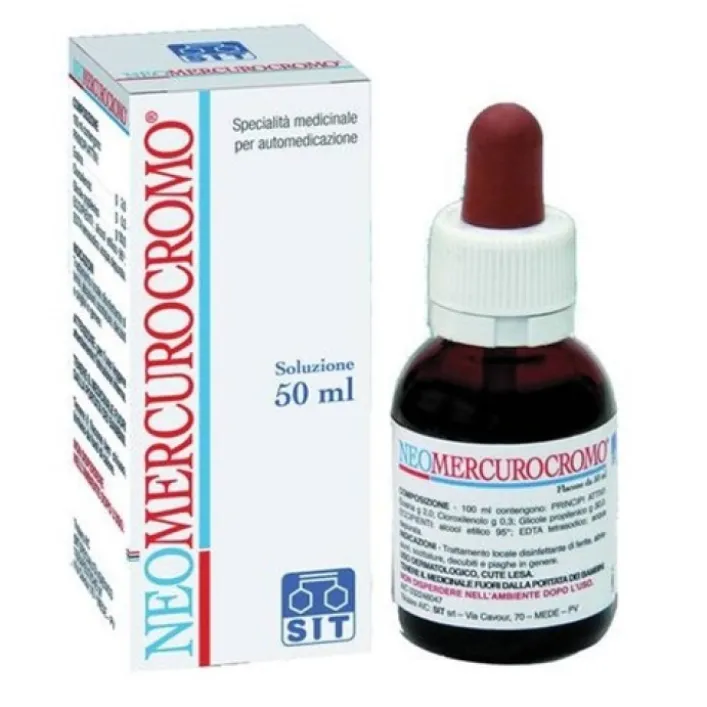 Neomercurocromo Soluzione Disinfettante Flacone 50 ml