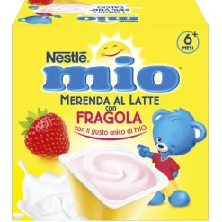 Nestle' Mio Merenda Fragola 4 x 100 grammi