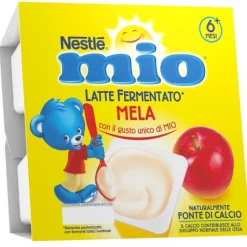 Nestle MIO Merenda Latte Fermentato Mela 4 x 100 g