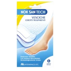 Nok San Tech Vesciche Cerotto Trasparente Piccolo 5 Pezzi