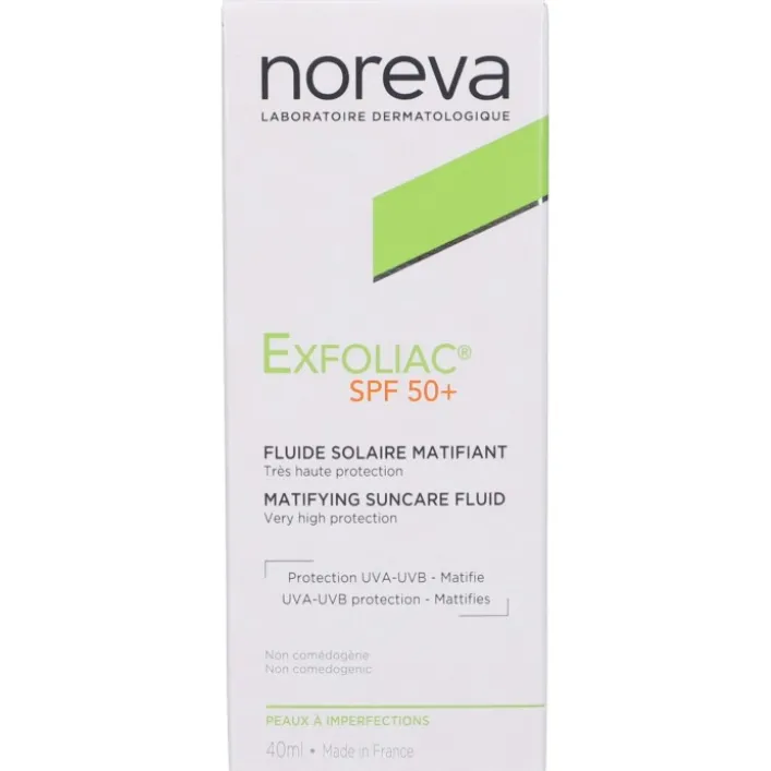 Noreva Exfoliac Solare Fluido Opacizzante Fp 50+ 40 ml