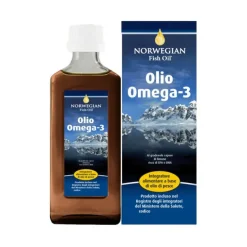 Norwegian Fish Oil Olio Omega-3 250 ml - Integratore Alimentare Funzione Cardiaca
