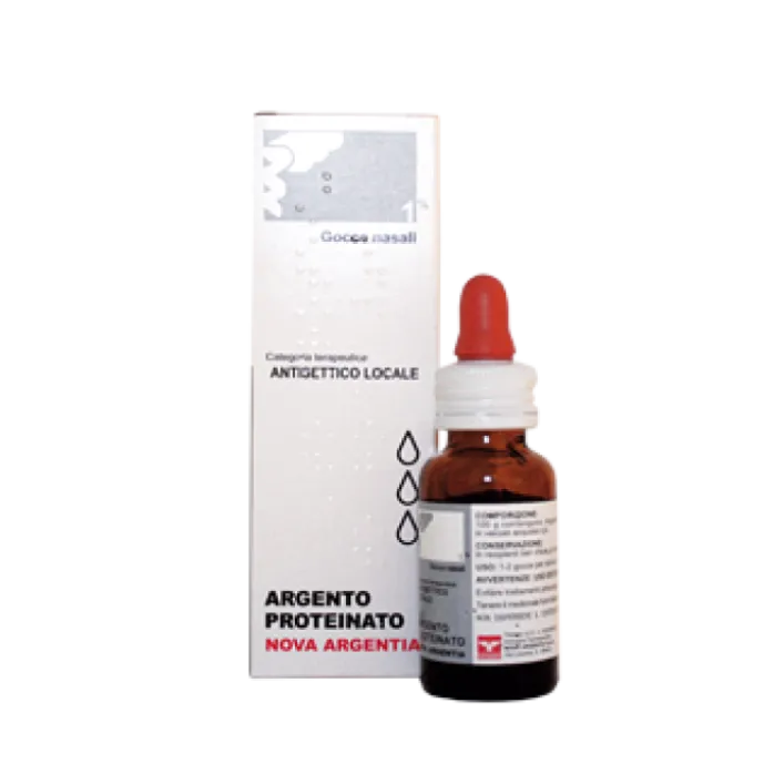 Nova Argentia Argento Proteinato 1% Gocce Nasali e Auricolari 10 ml